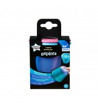 Recipiente de stocare hrana cu capac Explora, Tommee Tippee, 2 buc, Roz/Bleu